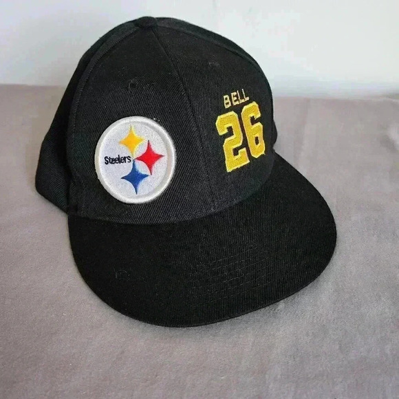 Pittsburgh Steelers Le'Veon Bell #26 Black Adjustable Hat Cap - Picture 1 of 3
